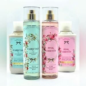 Bath & Body Works Pink Chiffon and Fairytale Set